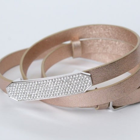 Silver Pave Slider for Leather Bracelet OrigamiOwl - Picture 3 of 3